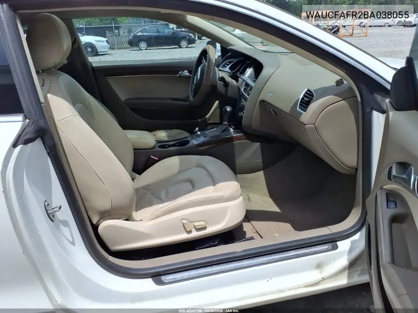 2011 Audi A5 2.0T Premium VIN: WAUCFAFR2BA038055 Lot: 45247756