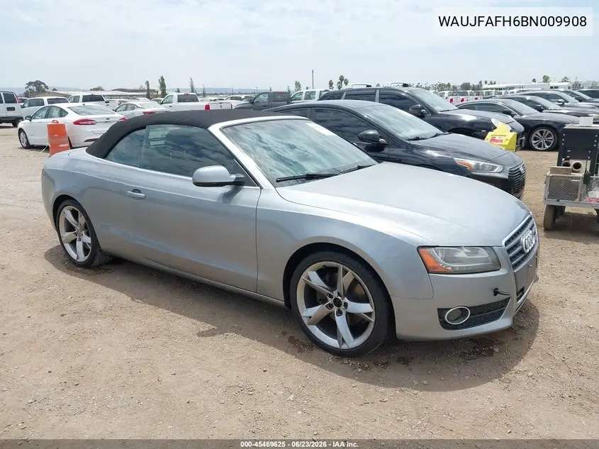 2011 Audi A5 2.0T Premium VIN: WAUJFAFH6BN009908 Lot: 45469625