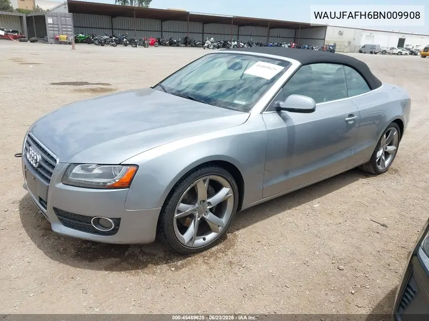 2011 Audi A5 2.0T Premium VIN: WAUJFAFH6BN009908 Lot: 45469625