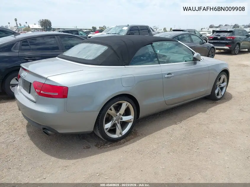2011 Audi A5 2.0T Premium VIN: WAUJFAFH6BN009908 Lot: 45469625