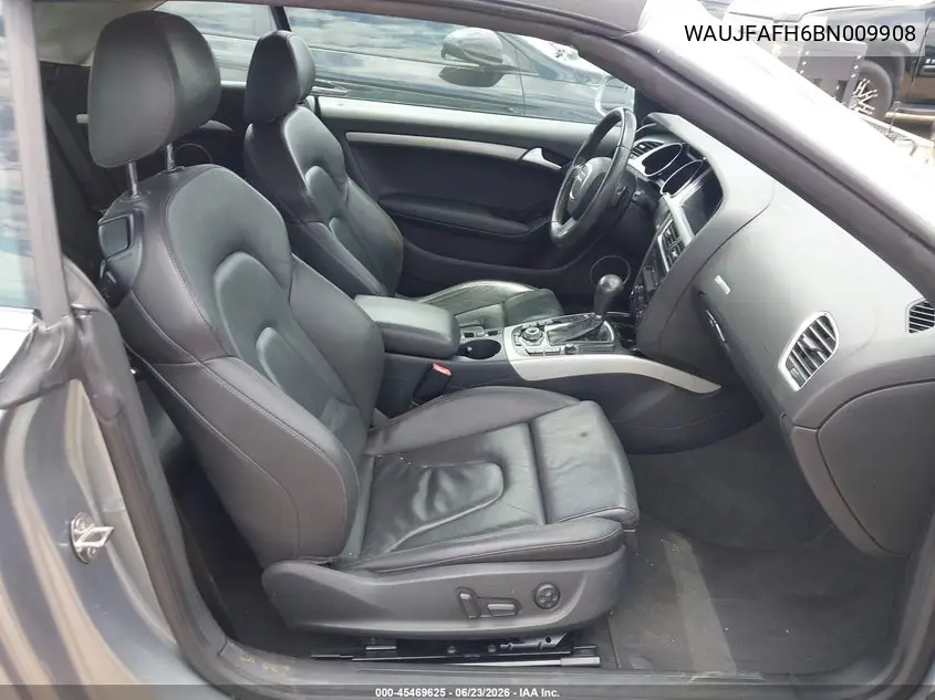 2011 Audi A5 2.0T Premium VIN: WAUJFAFH6BN009908 Lot: 45469625