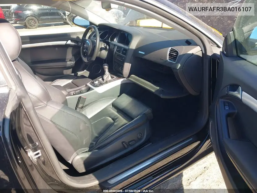 2011 Audi A5 2.0T Premium VIN: WAURFAFR3BA016107 Lot: 45583506