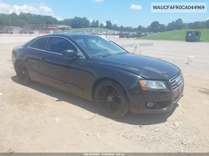 2012 Audi A5 2.0T Premium VIN: WAUCFAFR0CA044969 Lot: 45535964