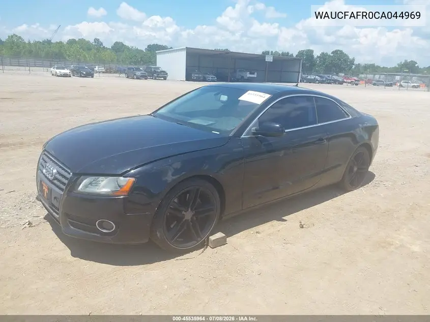 2012 Audi A5 2.0T Premium VIN: WAUCFAFR0CA044969 Lot: 45535964