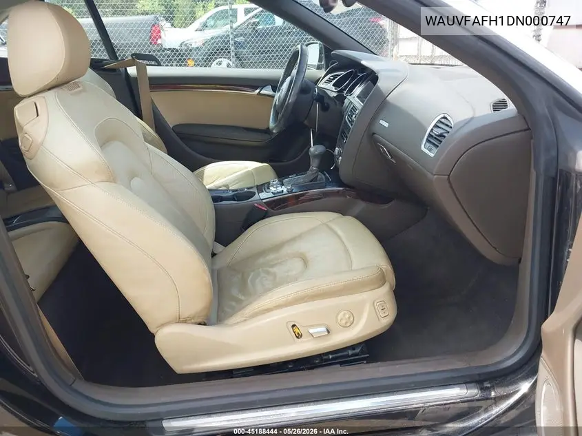 2013 Audi A5 2.0T Premium VIN: WAUVFAFH1DN000747 Lot: 45188444