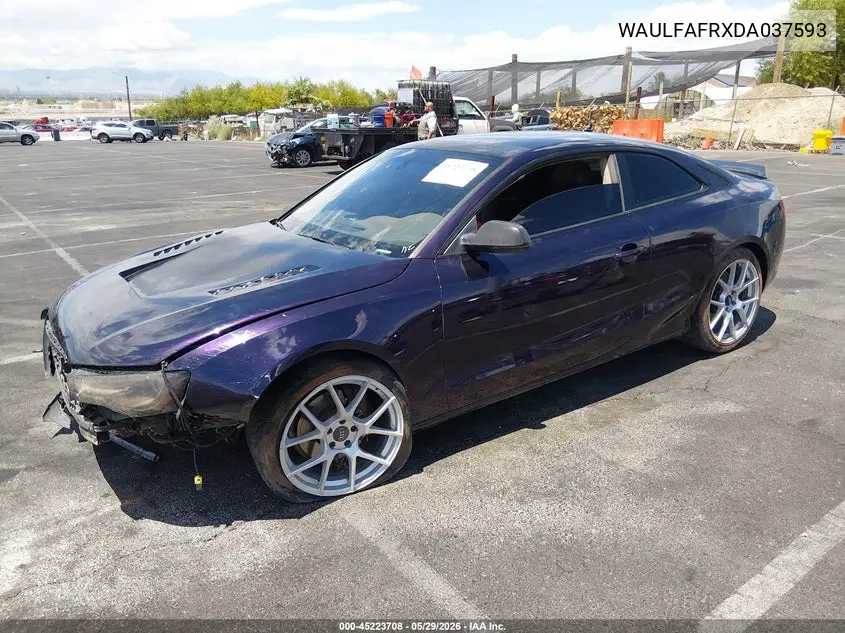2013 Audi A5 2.0T Premium VIN: WAULFAFRXDA037593 Lot: 45223708