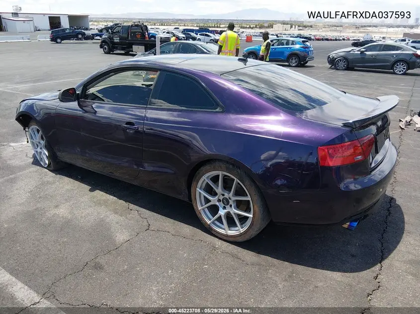 2013 Audi A5 2.0T Premium VIN: WAULFAFRXDA037593 Lot: 45223708