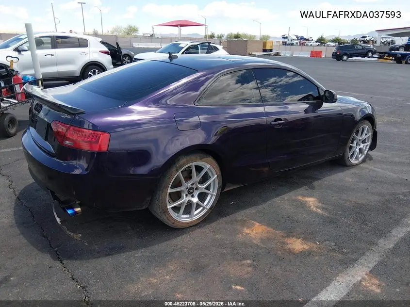 2013 Audi A5 2.0T Premium VIN: WAULFAFRXDA037593 Lot: 45223708