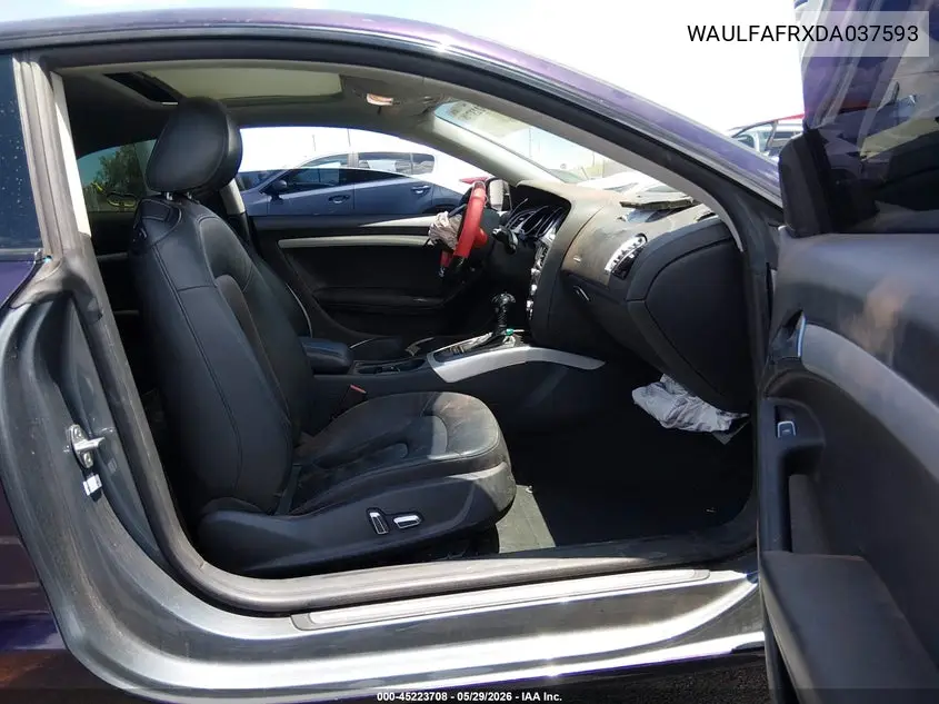 2013 Audi A5 2.0T Premium VIN: WAULFAFRXDA037593 Lot: 45223708