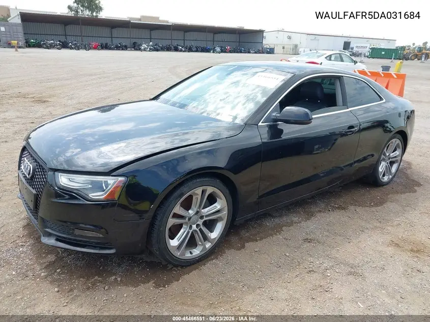 2013 Audi A5 2.0T Premium VIN: WAULFAFR5DA031684 Lot: 45466551