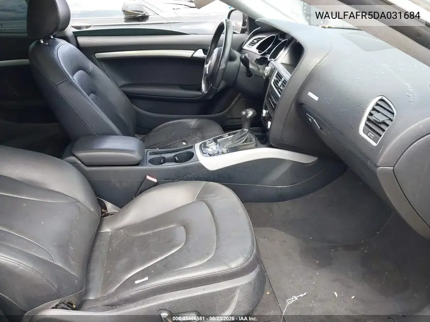 2013 Audi A5 2.0T Premium VIN: WAULFAFR5DA031684 Lot: 45466551