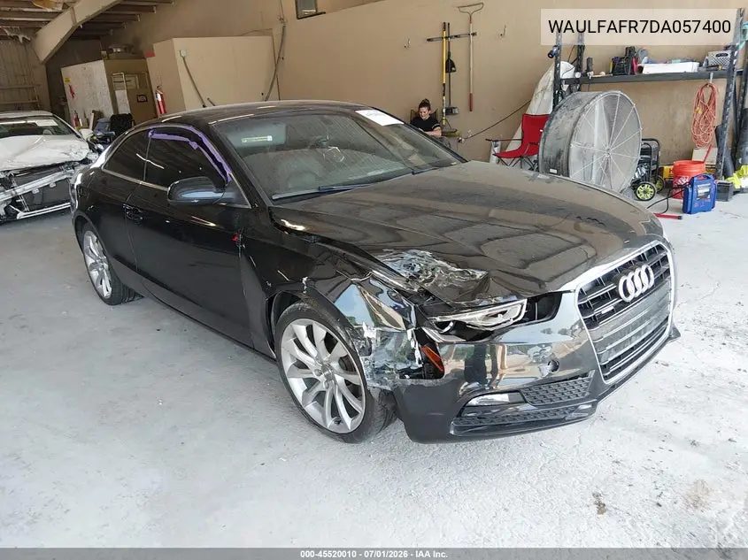 2013 Audi A5 2.0T Premium VIN: WAULFAFR7DA057400 Lot: 45520010