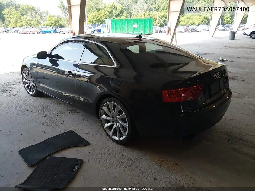 2013 Audi A5 2.0T Premium VIN: WAULFAFR7DA057400 Lot: 45520010