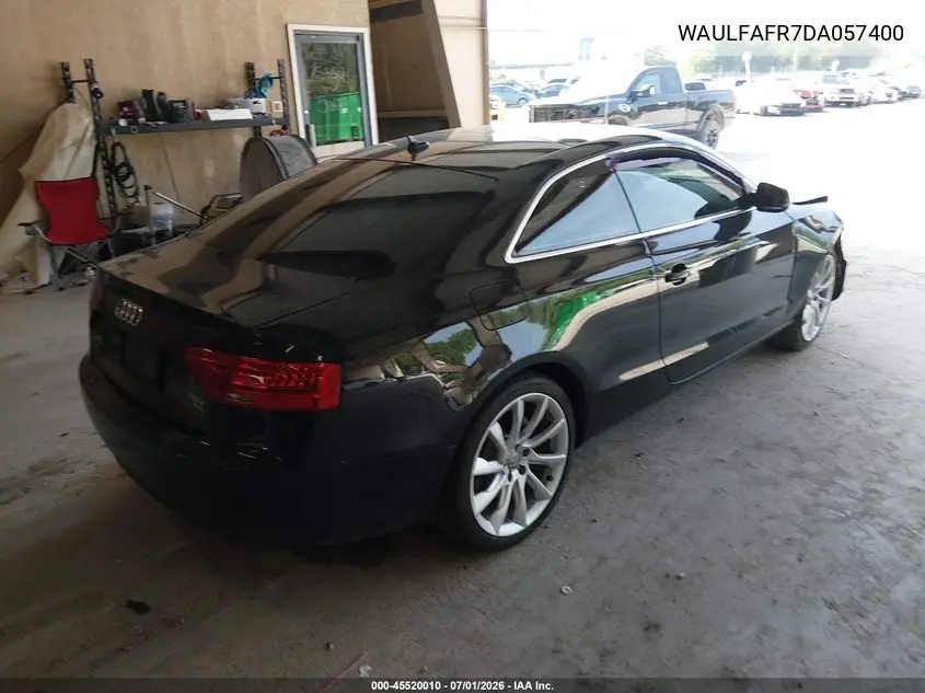 2013 Audi A5 2.0T Premium VIN: WAULFAFR7DA057400 Lot: 45520010