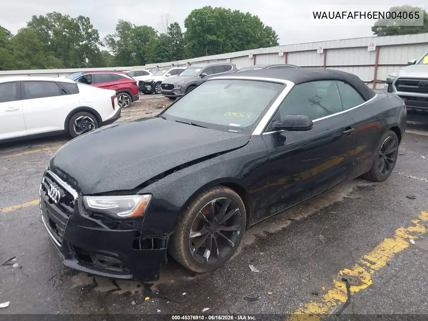 2014 Audi A5 2.0T Premium VIN: WAUAFAFH6EN004065 Lot: 45376910
