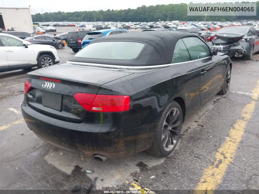 2014 Audi A5 2.0T Premium VIN: WAUAFAFH6EN004065 Lot: 45376910