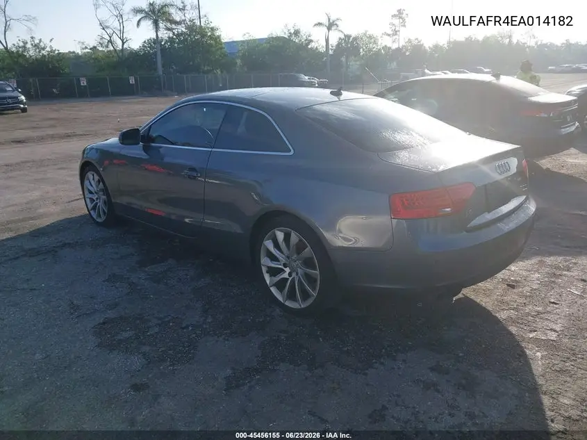 2014 Audi A5 2.0T Premium VIN: WAULFAFR4EA014182 Lot: 45456155