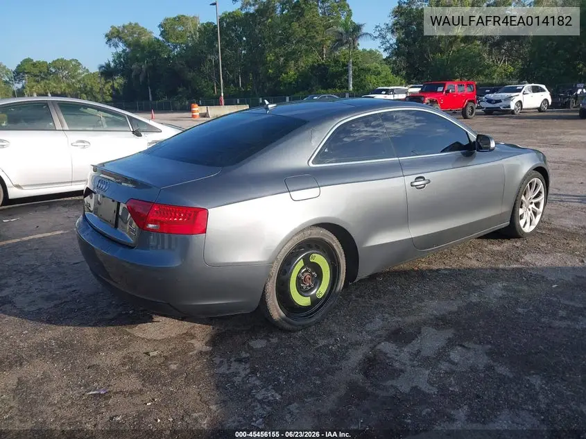 2014 Audi A5 2.0T Premium VIN: WAULFAFR4EA014182 Lot: 45456155