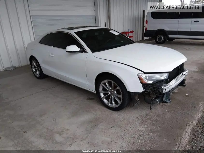 2014 Audi A5 2.0T Premium VIN: WAULFAFR3EA013718 Lot: 45495385