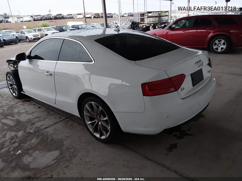 2014 Audi A5 2.0T Premium VIN: WAULFAFR3EA013718 Lot: 45495385