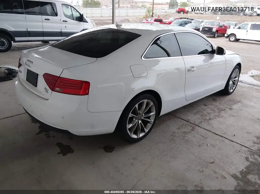 2014 Audi A5 2.0T Premium VIN: WAULFAFR3EA013718 Lot: 45495385