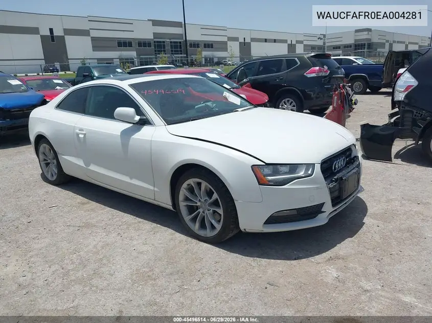 2014 Audi A5 2.0T Premium VIN: WAUCFAFR0EA004281 Lot: 45496514