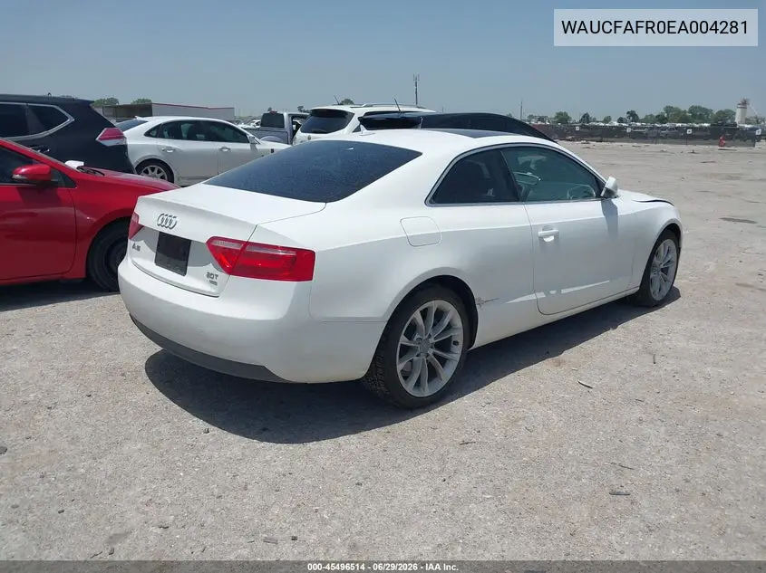 2014 Audi A5 2.0T Premium VIN: WAUCFAFR0EA004281 Lot: 45496514
