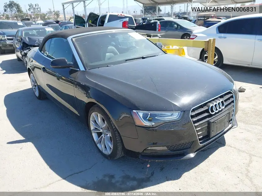 2014 Audi A5 2.0T Premium VIN: WAUAFAFH9EN006831 Lot: 45632196