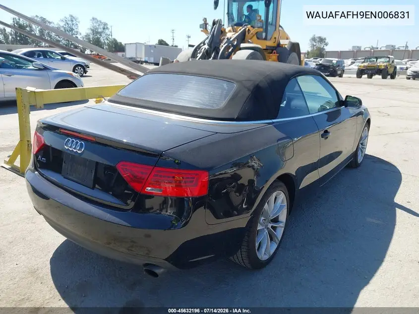 2014 Audi A5 2.0T Premium VIN: WAUAFAFH9EN006831 Lot: 45632196