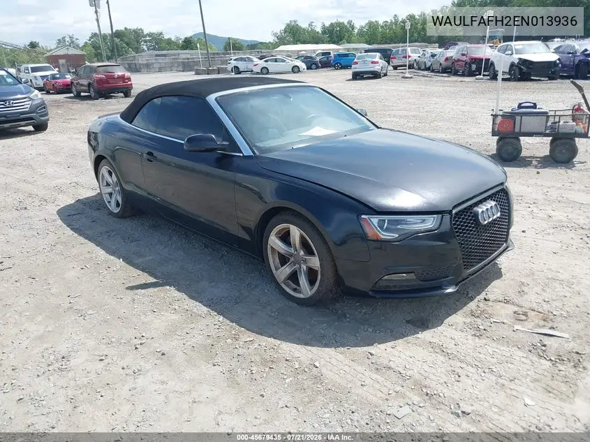 2014 Audi A5 2.0T Premium VIN: WAULFAFH2EN013936 Lot: 45679435