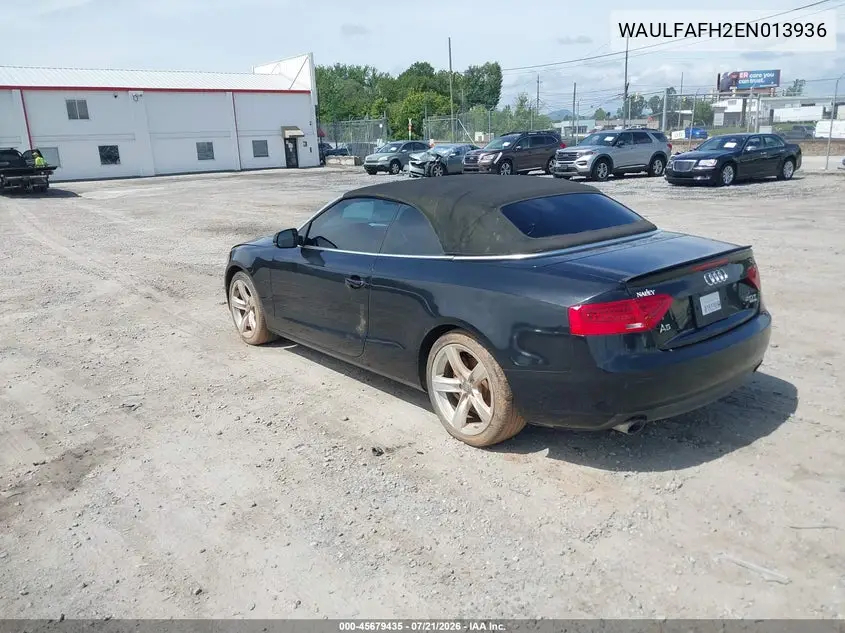 2014 Audi A5 2.0T Premium VIN: WAULFAFH2EN013936 Lot: 45679435