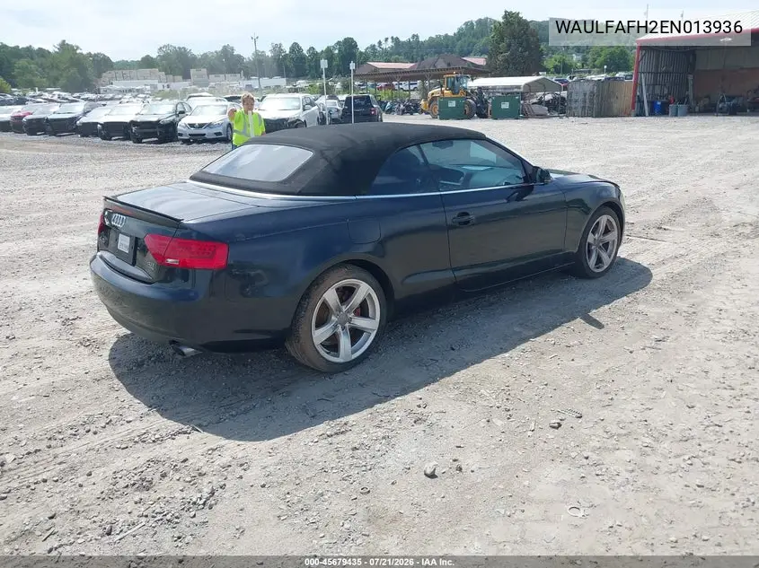2014 Audi A5 2.0T Premium VIN: WAULFAFH2EN013936 Lot: 45679435