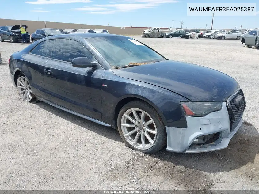 2015 Audi A5 2.0T Premium VIN: WAUMFAFR3FA025387 Lot: 45459455