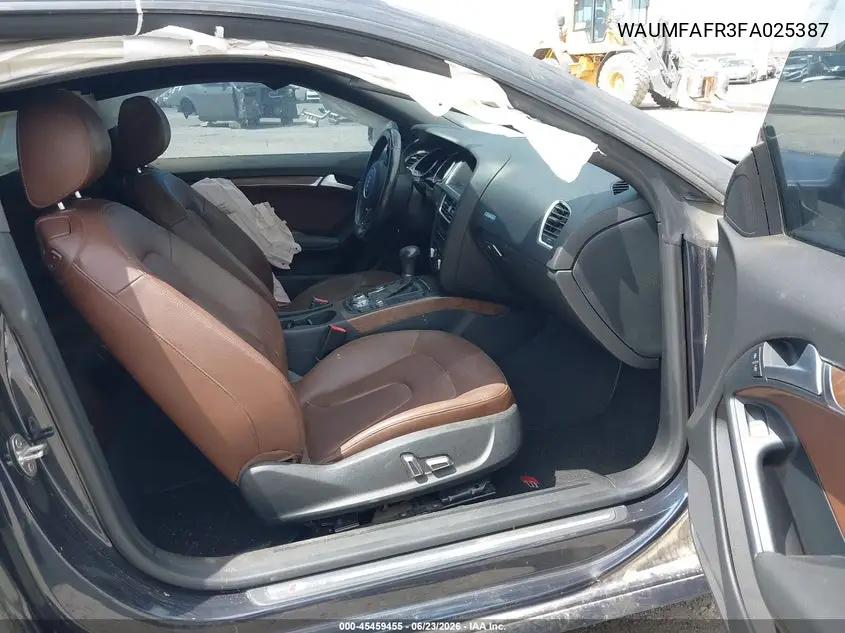 2015 Audi A5 2.0T Premium VIN: WAUMFAFR3FA025387 Lot: 45459455