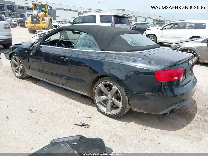 2016 Audi A5 Premium Plus VIN: WAUM2AFHXGN002606 Lot: 45465055