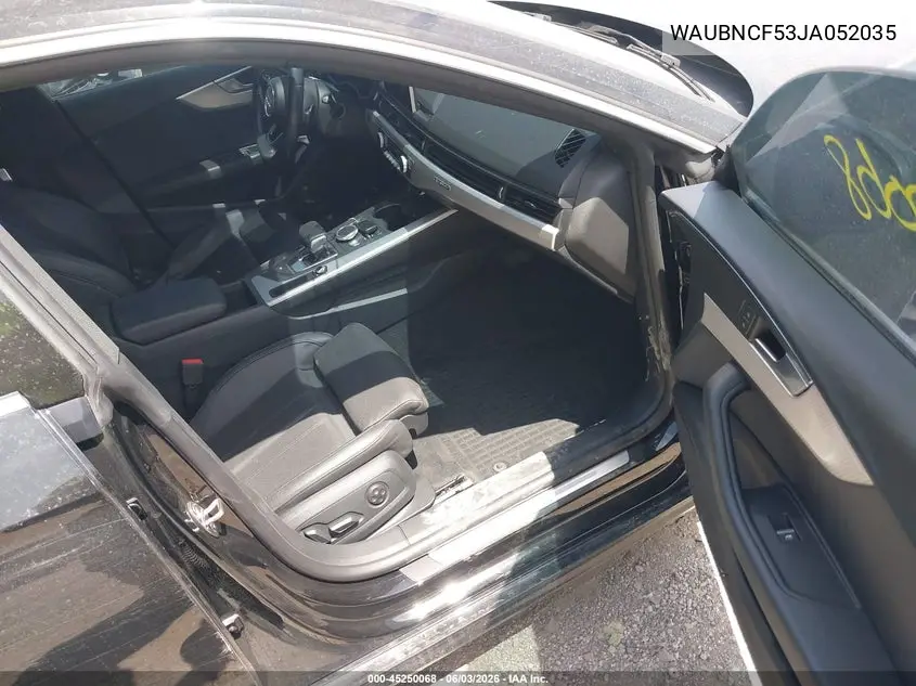 2018 Audi A5 2.0T Premium VIN: WAUBNCF53JA052035 Lot: 45250068
