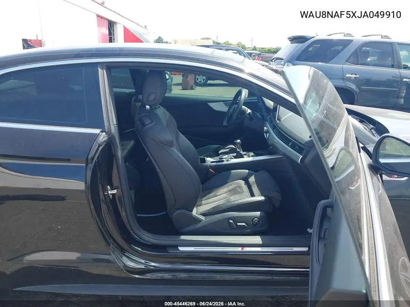 2018 Audi A5 2.0T Premium VIN: WAU8NAF5XJA049910 Lot: 45446269