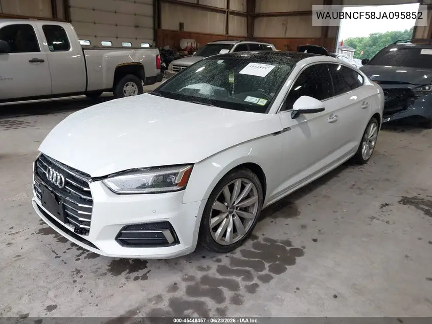 2018 Audi A5 2.0T Premium VIN: WAUBNCF58JA095852 Lot: 45448457