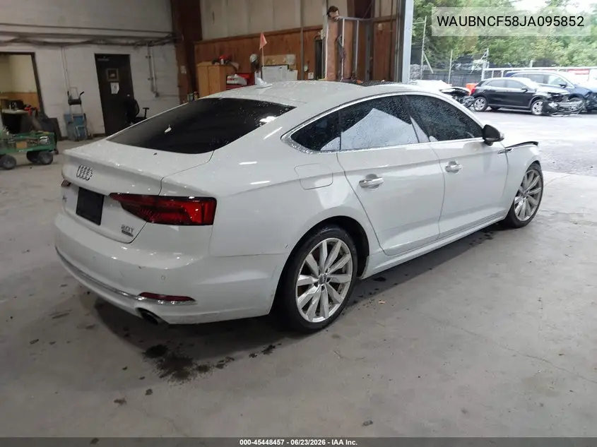 2018 Audi A5 2.0T Premium VIN: WAUBNCF58JA095852 Lot: 45448457