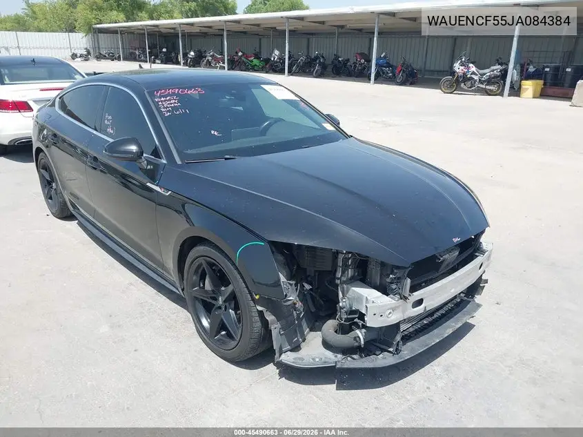 2018 Audi A5 2.0T Premium VIN: WAUENCF55JA084384 Lot: 45490663