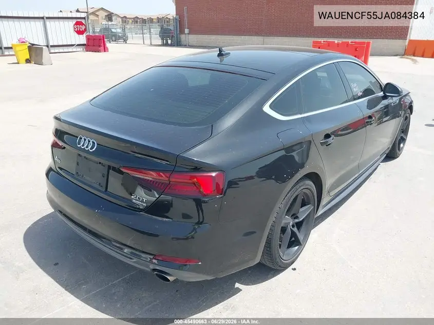 2018 Audi A5 2.0T Premium VIN: WAUENCF55JA084384 Lot: 45490663