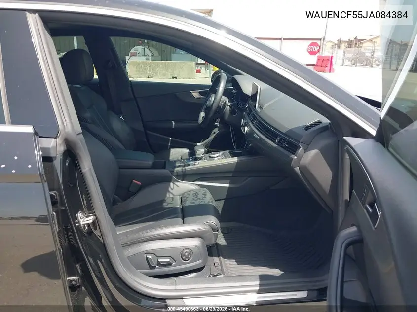 2018 Audi A5 2.0T Premium VIN: WAUENCF55JA084384 Lot: 45490663