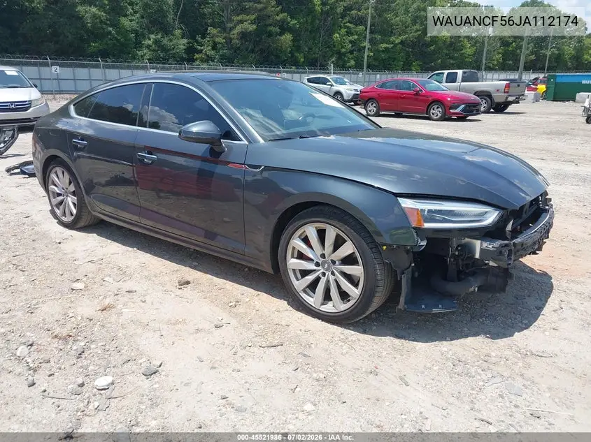 2018 Audi A5 2.0T Premium VIN: WAUANCF56JA112174 Lot: 45521986