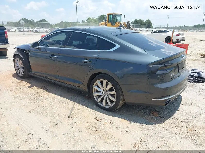 2018 Audi A5 2.0T Premium VIN: WAUANCF56JA112174 Lot: 45521986