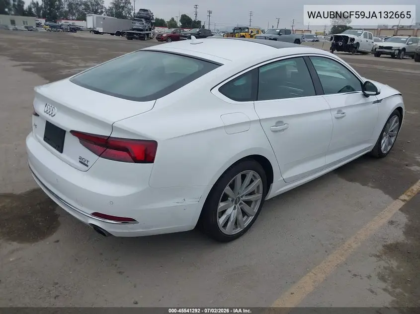 2018 Audi A5 2.0T Premium VIN: WAUBNCF59JA132665 Lot: 45541292