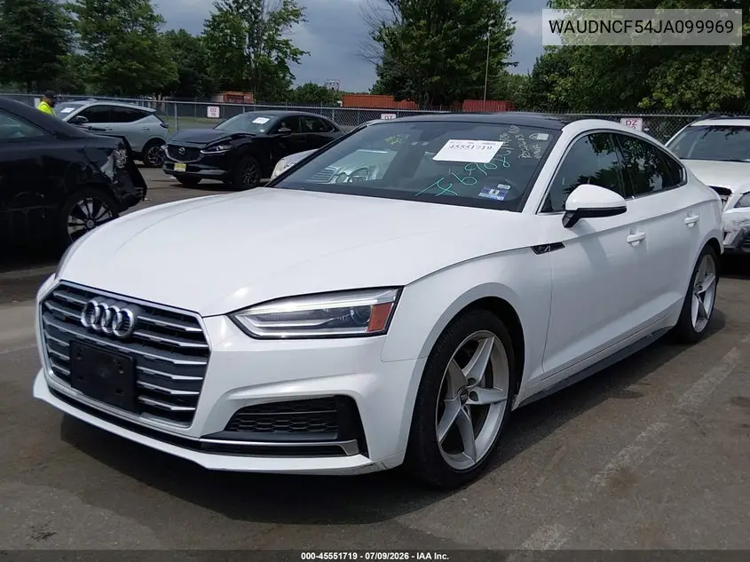 2018 Audi A5 2.0T Premium VIN: WAUDNCF54JA099969 Lot: 45551719