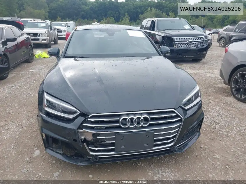 2018 Audi A5 2.0T Premium VIN: WAUFNCF5XJA025206 Lot: 45575092