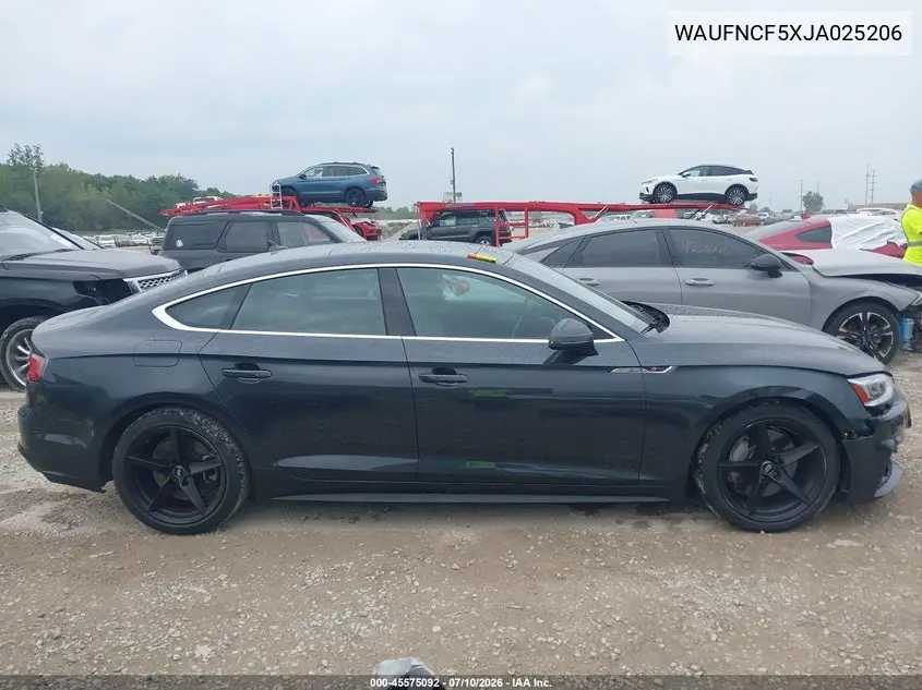 2018 Audi A5 2.0T Premium VIN: WAUFNCF5XJA025206 Lot: 45575092