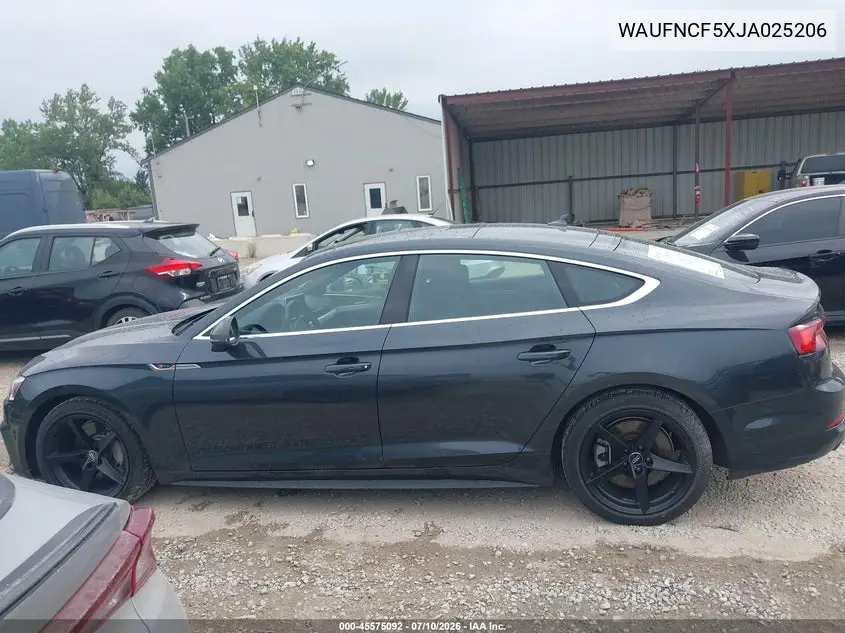 2018 Audi A5 2.0T Premium VIN: WAUFNCF5XJA025206 Lot: 45575092