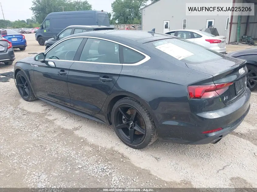 2018 Audi A5 2.0T Premium VIN: WAUFNCF5XJA025206 Lot: 45575092